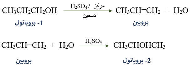 تحضير 2- بروبانول من 1- بروبانول تحضير 2- بروبانول من 1- بروبانول